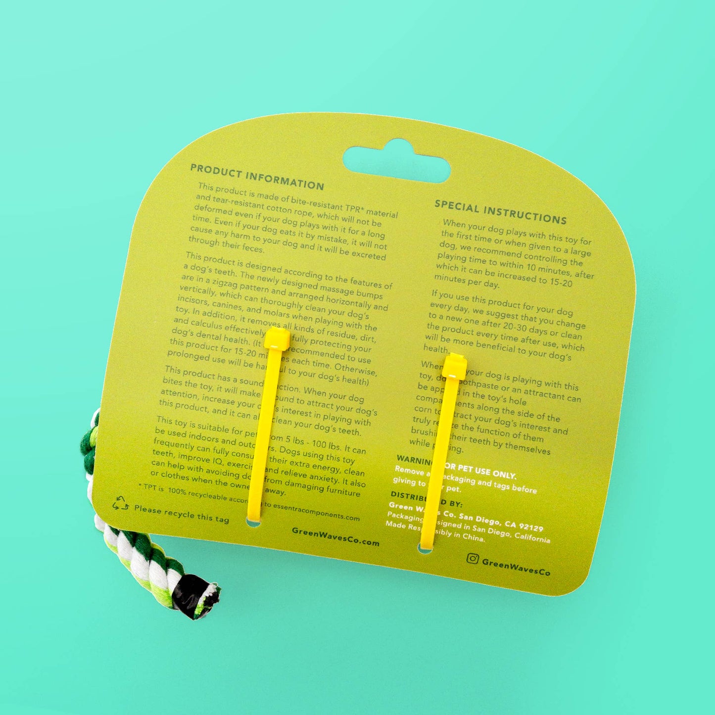 Corn-Shaped Dental Chew Toy: Yellow